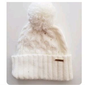 Michael Michael Kors Beanie Toboggan Hat Knit Ivory